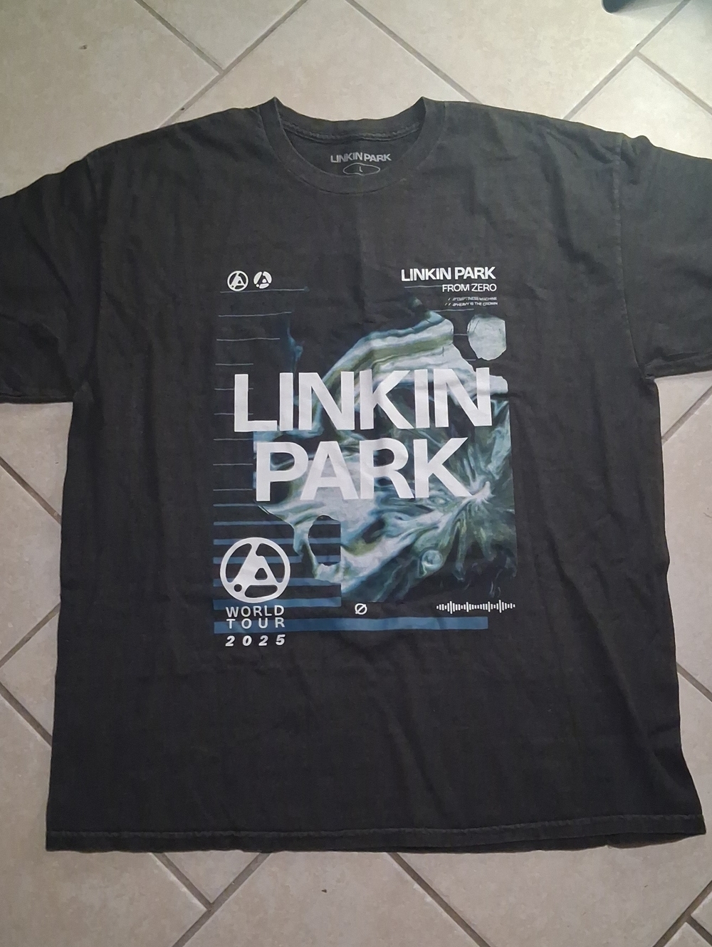 Linkin Park Unisex Sz L Black Authentic Licensed Graphic Tour T‑Shirt NWOT